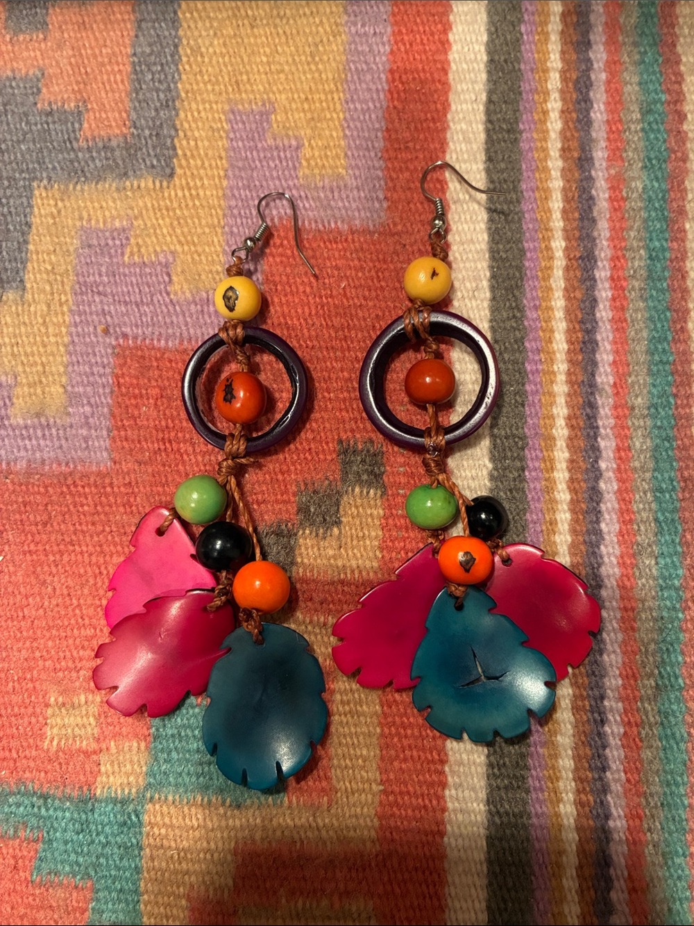 Fun Tagua nut earrings!!